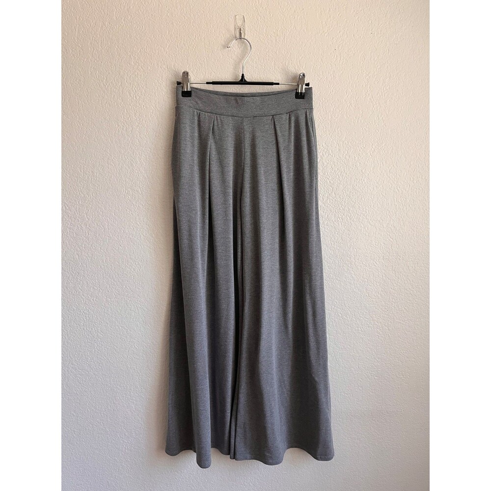 Uniqlo Women's Pleated Wide-Leg Pull-On Pants in Heather Gray Size XS